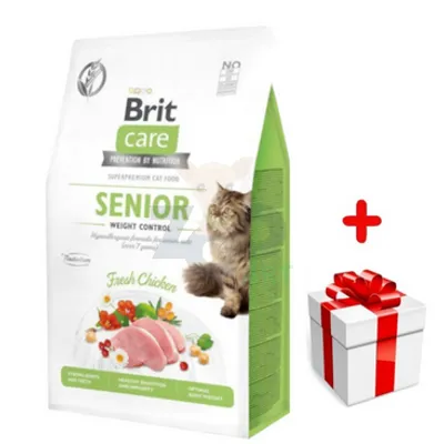 BRIT Care Cat Grain-Free Senior Weight Control 2kg + niespodzianka dla kota GRATIS!