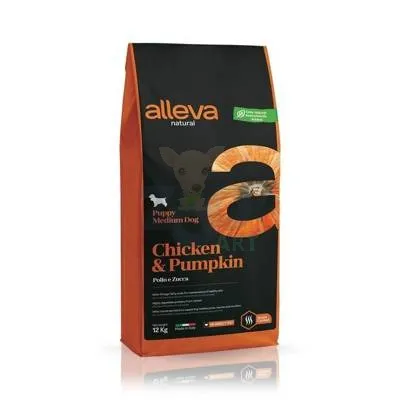 Alleva Natural Puppy Medium Chicken & Pumpkin 12kg