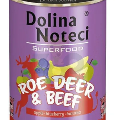 DOLINA NOTECI PREMIUM SUPERFOOD sarna i wołowina 400g