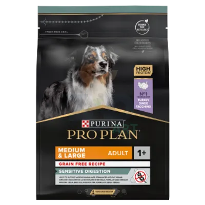 PRO PLAN Sensitive Digestion Medium & Large Adult Karma dla psów bogata w indyka 2,5kg