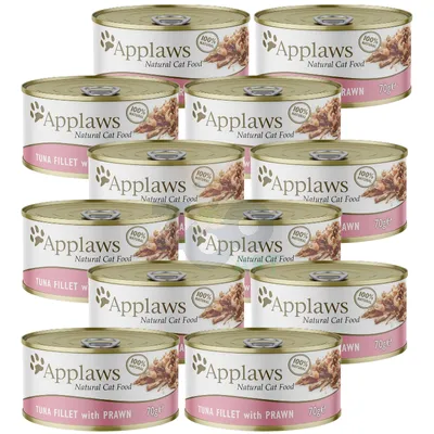 Applaws Cat Tuńczyk z krewetkami 12x70g PUSZKA