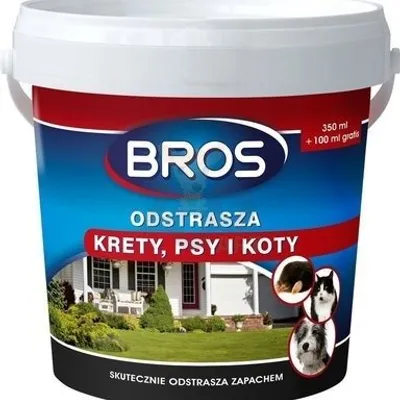 Bros Proszek odstrasza krety, psy i koty  450ml