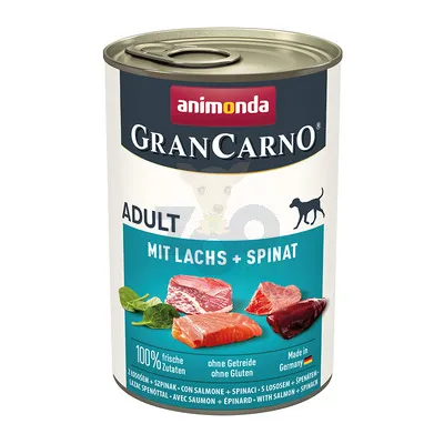 ANIMONDA Grancarno Adult Dog Łosoś + szpinak 400g