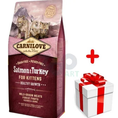 CARNILOVE Cat Salmon & Turkey For Kittens 6kg + niespodzianka dla kota GRATIS!