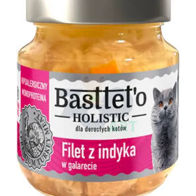 Basttet'o Holistic filet z indyka w galerecie dla kotów 130g