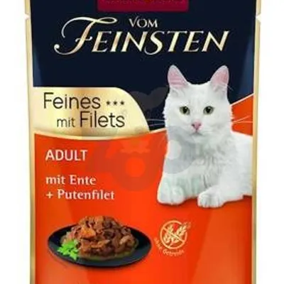 ANIMONDA Cat Vom Feinsten Adult Kaczka + filet z indyka saszetka 85g