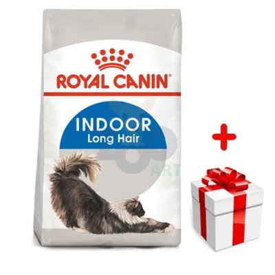 ROYAL CANIN  Indoor Long Hair 4kg karma sucha dla kotów dorosłych, długowłose, przebywających wyłącznie w domu + niespodzianka dla kota GRATIS!