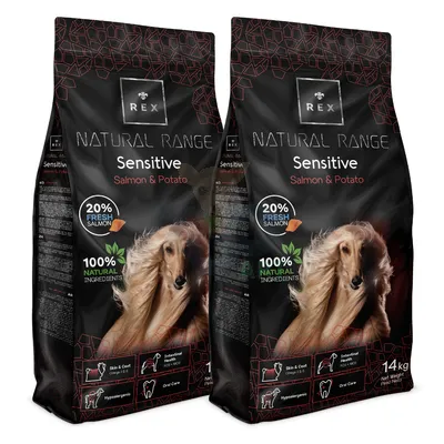 Rex Natural Range Sensitive Salmon & Potato 2x14kg