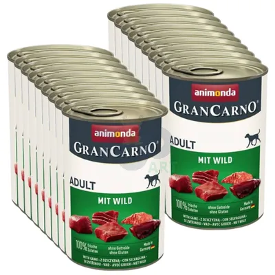 ANIMONDA Grancarno Adult Dog smak: Dziczyzna 400g