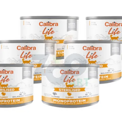 CALIBRA Cat Life Sterilised Turkey 6x200g