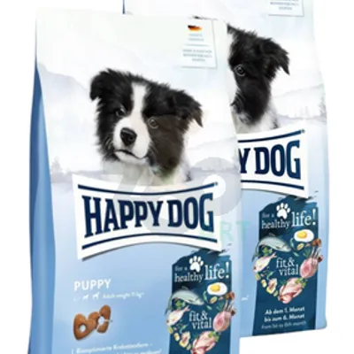 HAPPY DOG Fit&Vital Puppy, sucha karma, dla szczeniąt, 1-6 miesięcy, 2x10 kg