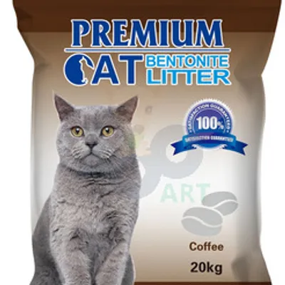 Premium Cat Żwirek Bentonitowy Zbrylający - Kawowy dla kota 20kg