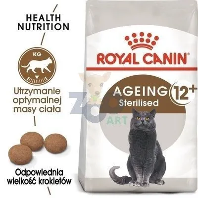 ROYAL CANIN Ageing Sterilised +12 4kg karma sucha dla kotów dojrzałych, sterylizowanych