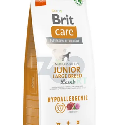 BRIT CARE Dog Hypoallergenic Junior Large Breed Lamb 12kg