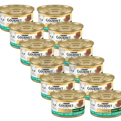 Purina Gourmet Gold pasztet z królikiem 12x85g