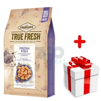 CARNILOVE True Fresh Cat Fish 4,8kg + niespodzianka dla kota GRATIS!