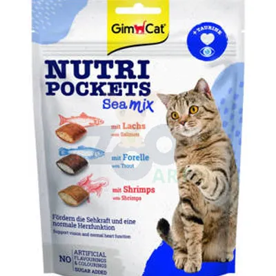 GIMCAT NUTRI POCKETS Sea Mix Tauryna 150g