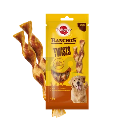 PEDIGREE Ranchos Twists 40 g – przysmaki dla psa, bogate w kurczaka