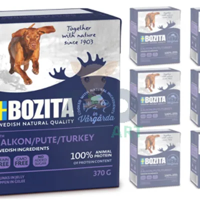 Bozita Dog: Indyk w galarecie 6x370g