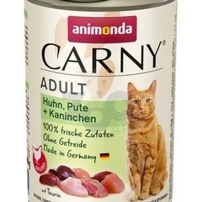 ANIMONDA Cat Carny Adult  kurczak indyk, królik 400g