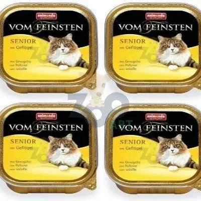 ANIMONDA Vom Feinsten Senior Cat smak: z drobiem 6 x 100g