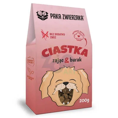 Paka Zwierzaka Ciastka Zając z burakiem 200g