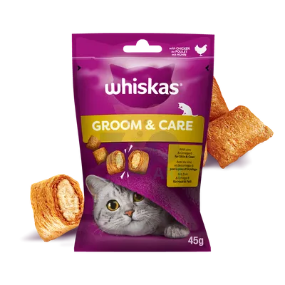 WHISKAS Zdrowy Blask 45g - przysmak dla kota, z kurczakiem