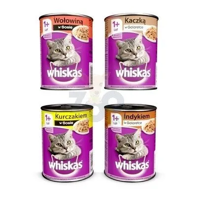 WHISKAS Adult puszka 4 x 400g mix smaków