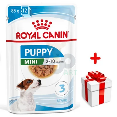 ROYAL CANIN Mini Puppy 12x85g karma mokra w sosie dla szczeniąt do 10 miesiąca, ras małych + niespodzianka dla psa GRATIS!