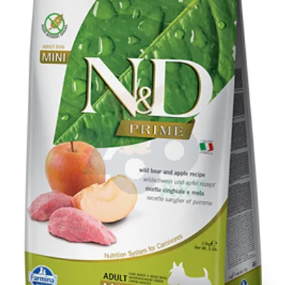 Farmina N&D Prime canine BOAR & APPLE ADULT MINI KARMA SUCHA 2,5kg