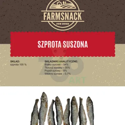 FarmSnack Szprotka dla psa i kota 100g