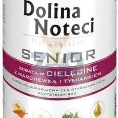 Dolina Noteci PREMIUM Senior bogata w cielecinę, marchew i tymianek 400g