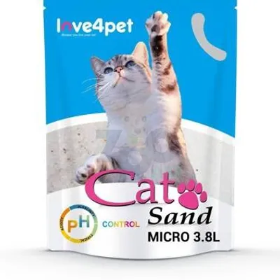 Żwirek Silikonowy dla Kota Cat Sand Micro - PH Control 3,8l ( Zmienia kolor, aby sprawdzić wczesne oznaki choroby)