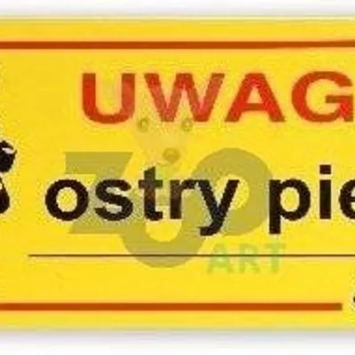 DINGO tabliczka ostrzegawcza "UWAGA OSTRY PIES"