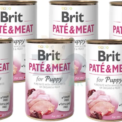 BRIT PATE & MEAT PUPPY 6x400g