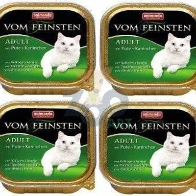 ANIMONDA Vom Feinsten Adult Cat smak: z indykiem i królikiem 12x100g