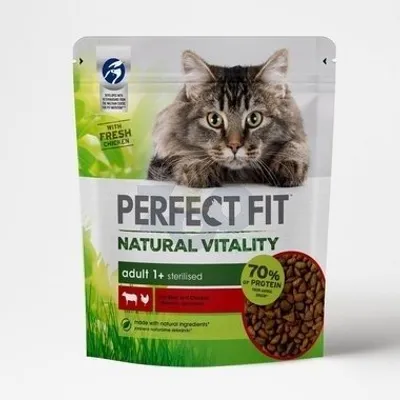 PERFECT FIT™ Natural Vitality 1+ z Wołowiną i Kurczakiem 650 g - sucha karma dla dorosłych kotów