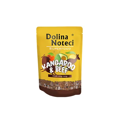 DOLINA NOTECI SUPERFOOD kangur i wołowina 300g-karma mokra dla psa