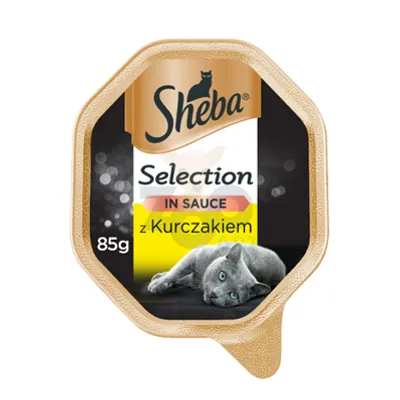 SHEBA® Selection 85g z Kurczakiem - mokra karma dla kotów w sosie