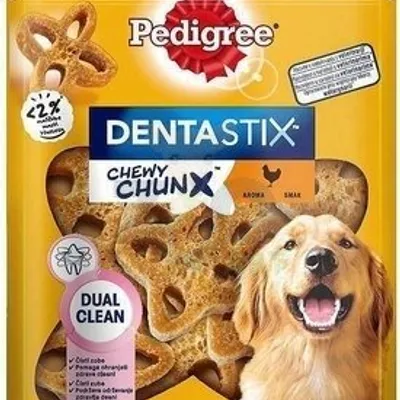 PEDIGREE Dentastix Chewy ChunX Maxi 68g – dentystyczne przysmaki dla dorosłego psa ras średnich i dużych