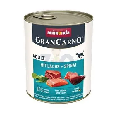 ANIMONDA Grancarno Adult Dog smak: Łosoś + szpinak 800g