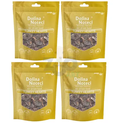 DOLINA NOTECI  Natural Treats Turkey Hearts Serca z Indyka przysmak dla psa 4x150g