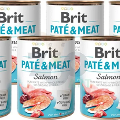 BRIT PATE & MEAT SALMON 6x400g