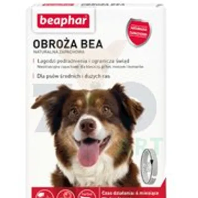 BEAPHAR-Obroża Bea M/L dla psa -naturalna, zapachowa