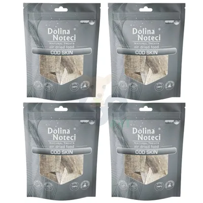 DOLINA NOTECI Natural Treats Cod Skin skóra dorsza przysmak dla psa 4x30g