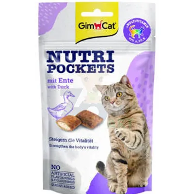 GIMCAT NUTRI POCKETS Przysmak z kaczką 60g