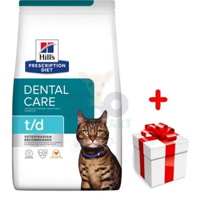 HILL'S PD Prescription Diet Feline t/d 3kg + niespodzianka dla kota GRATIS!