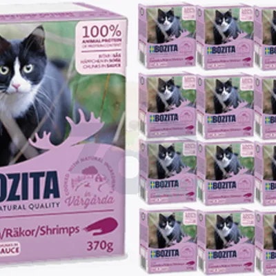 BOZITA Cat Krewetki W Sosie  16 x 370g