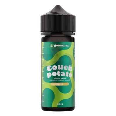 Green Paw Couch Potato 120ml - Olejek z CBD na bazie oleju z łososia z 10% dodatkiem oleju z kryla