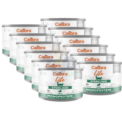 CALIBRA Cat Life Sterilised Duck 12x200g